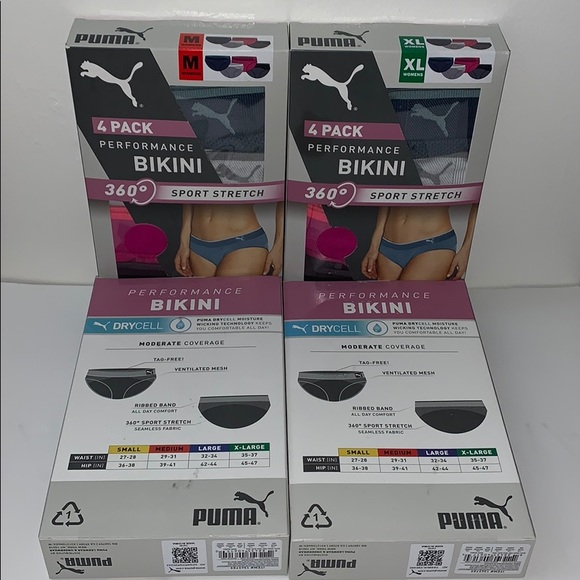 Puma 360o Performance Bikini Sport Stretch, 4-Pack - Picture 11 of 14